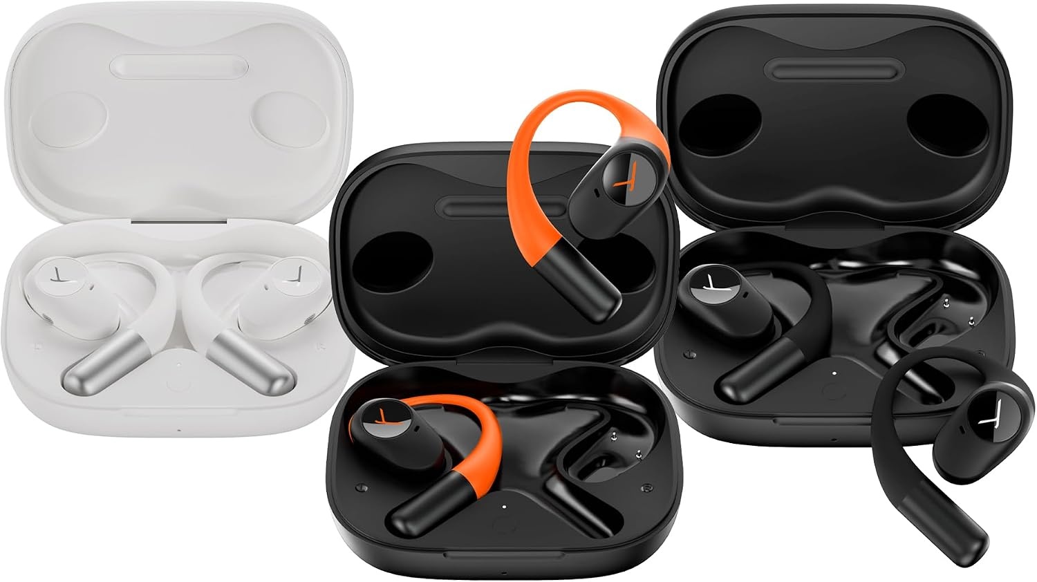 image:imagebeyerdynamic AMIRON 200 Open True Wireless Earphones with Ergonomic EarHooks 36Hour Battery IP54 WeatherResistant Customizable Sound via App BlackSport