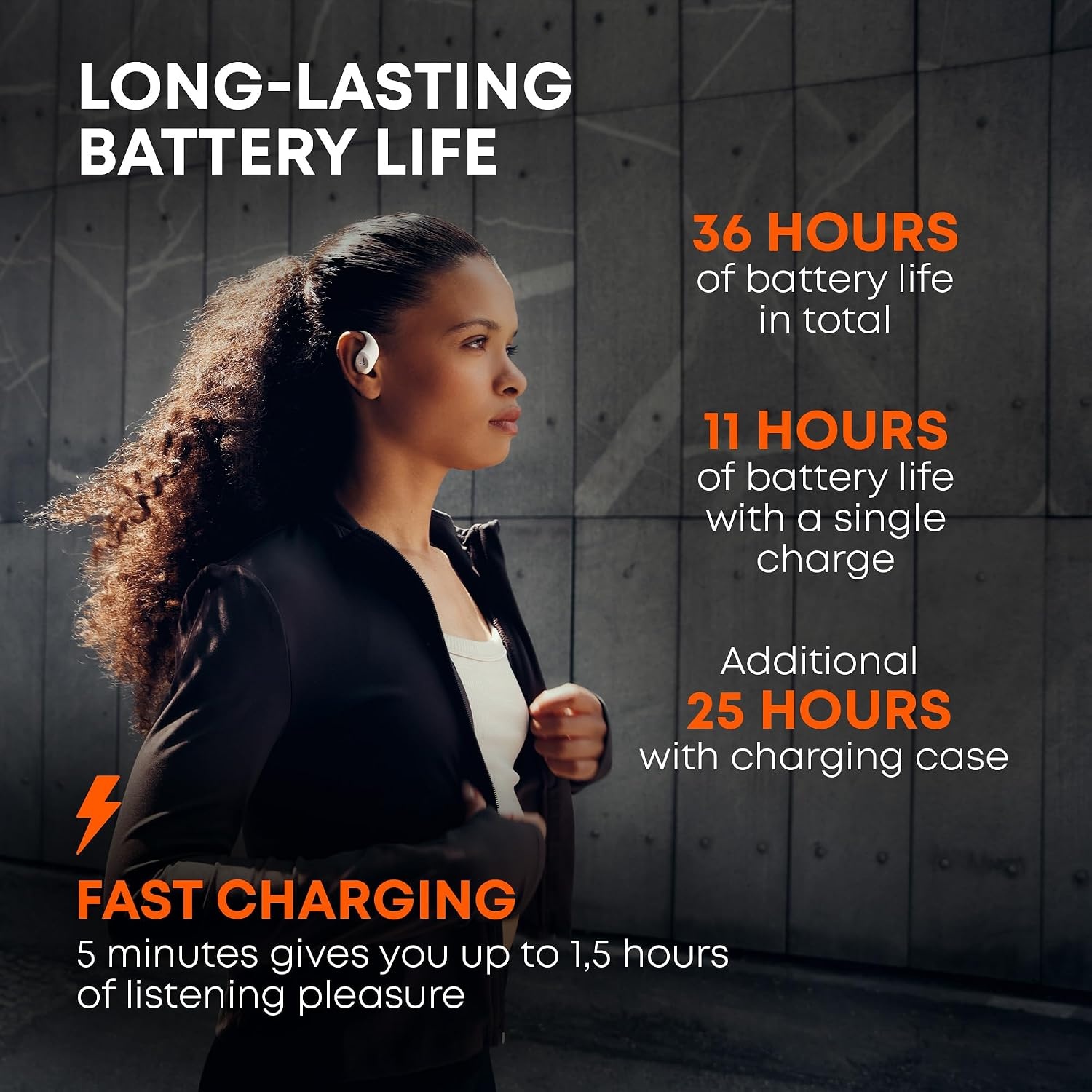 image:imagebeyerdynamic AMIRON 200 Open True Wireless Earphones with Ergonomic EarHooks 36Hour Battery IP54 WeatherResistant Customizable Sound via App BlackWhite