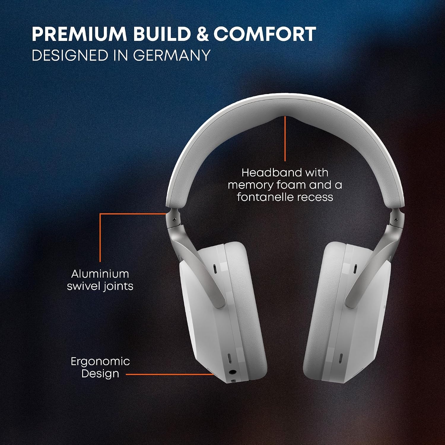 image:imagebeyerdynamic AVENTHO 300 Wireless OverEar Headphones with ANC Dolby Atmos and Head Tracking BlackNordic Grey
